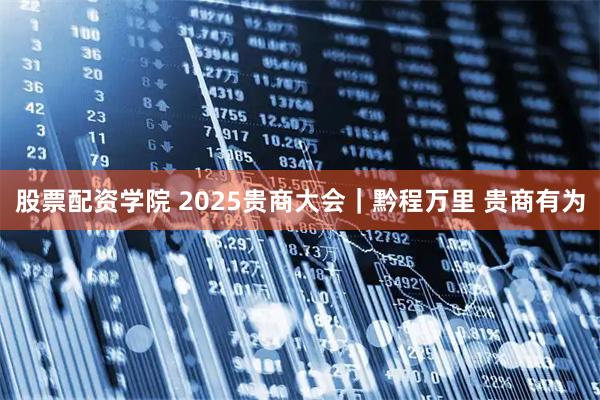 股票配资学院 2025贵商大会｜黔程万里 贵商有为