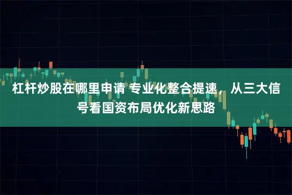杠杆炒股在哪里申请 专业化整合提速，从三大信号看国资布局优化新思路