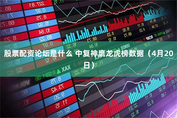 股票配资论坛是什么 中复神鹰龙虎榜数据（4月20日）